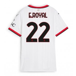 AC Milan Emerson Royal #22 Udebanetrøje Dame 2024-25 Kort ærmer